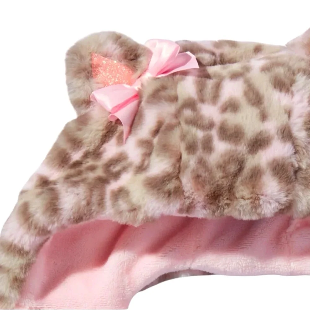 Children’s Fuzzy Leopard Headscarf - NWT